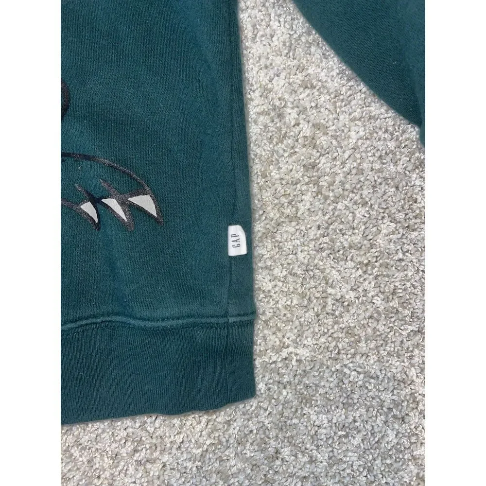 Baby GAP 3D Dinosaur Hooded Sweatshirt Green Sz 3T‎